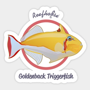 Golden Triggerfish Sticker